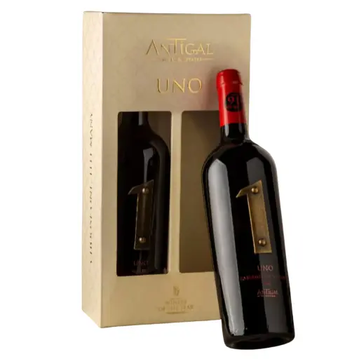 Vino Antigal con estuche de madera x2 